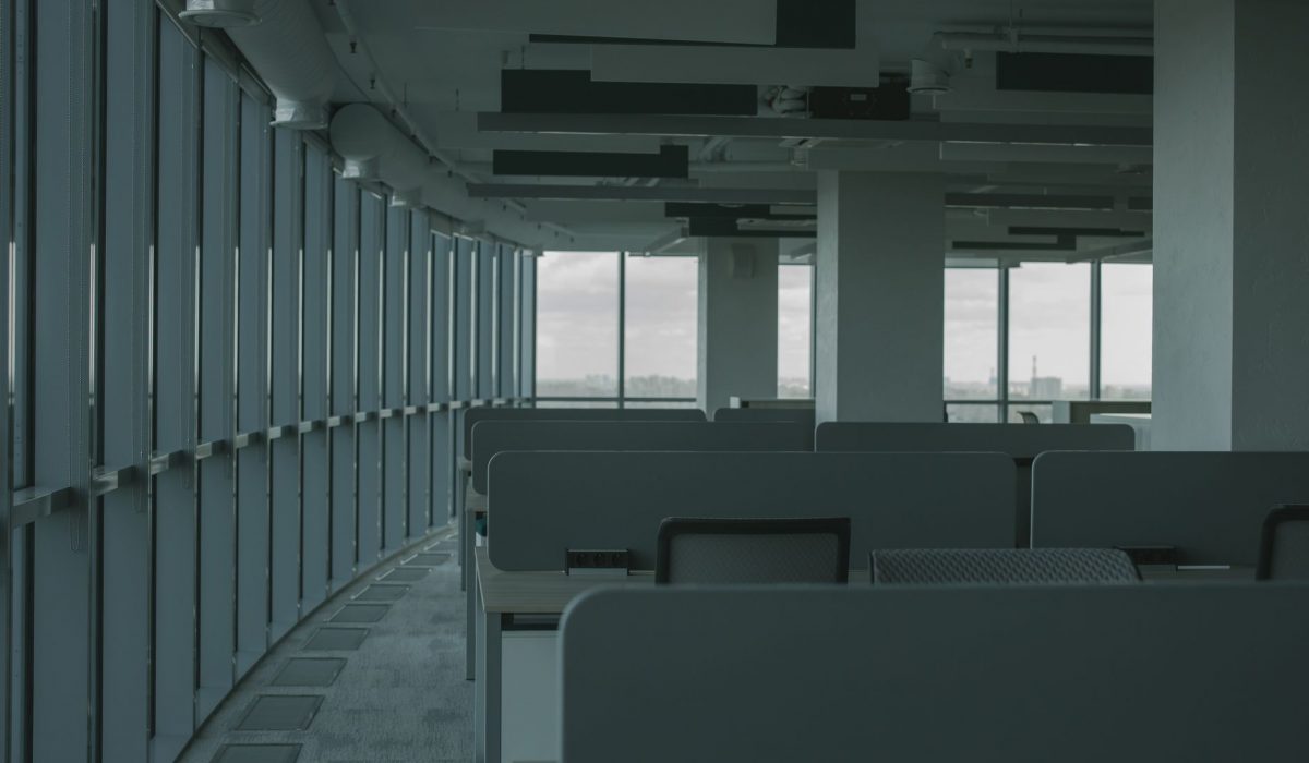 An empty modern office interior